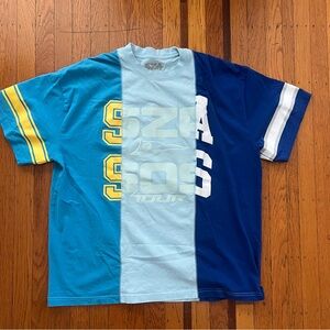 SZA SOS tour shirt striped XL blue EUC